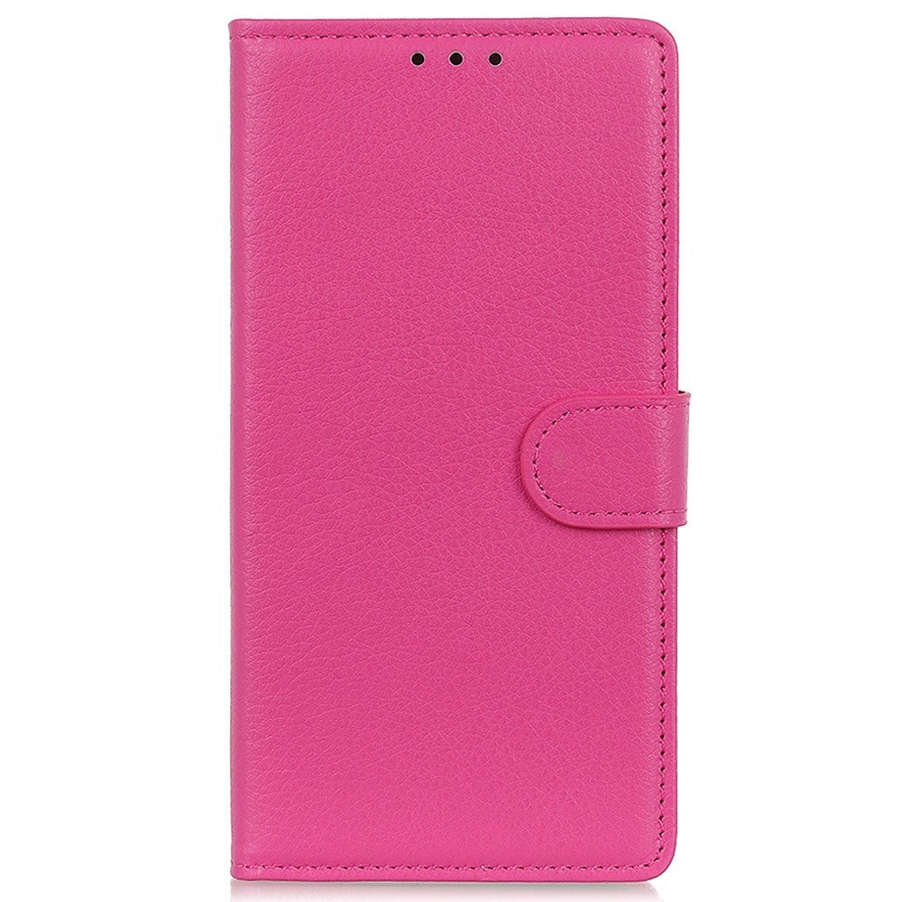 Samsung Galaxy M13 Litchi Läder Plånboksfodral - Pink