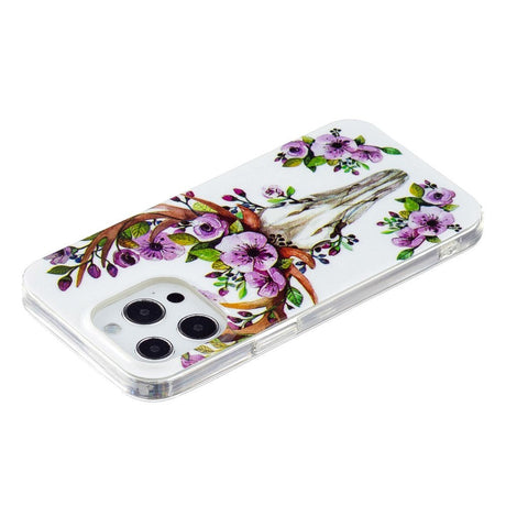 iPhone 14 Pro Skal TPU-plast - Blommande Hjort