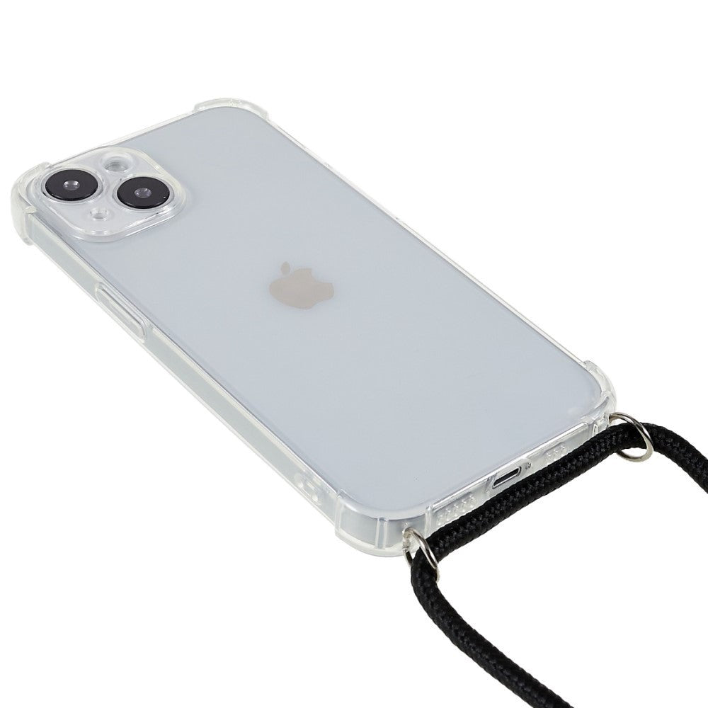 iPhone 14 Skal med Rem - Transparent