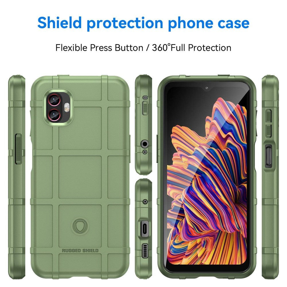 Samsung Galaxy XCover 6 Pro Rugged Shield Series Craftsman Skal - Grön