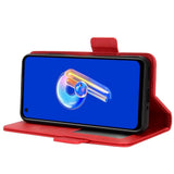 Asus Zenfone 10 / 9 PU Läder Plånboksfodral - Röd