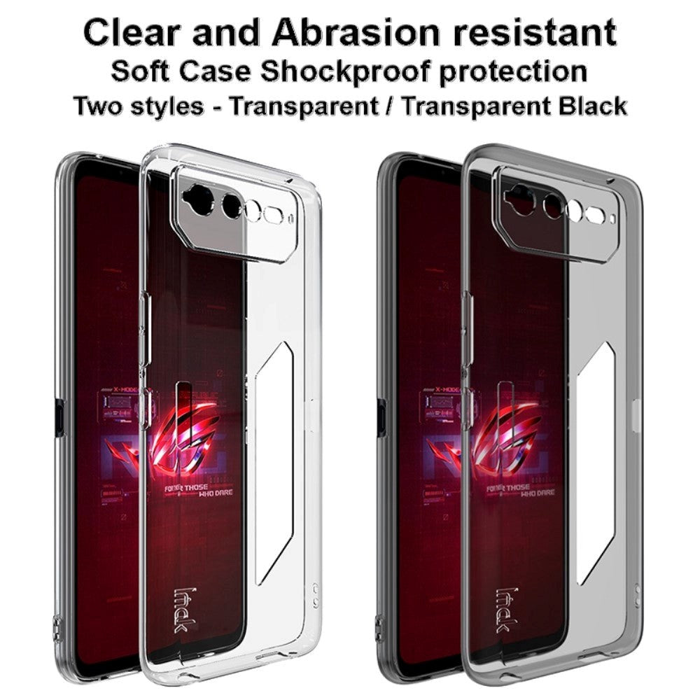 Asus Rog Phone 6 IMAK UX -5 -serie Flexibelt plastskal - Transparent Svart