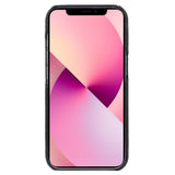 iPhone 12 / 12 Pro Läderklädd 3D-Plast Skal - Svart