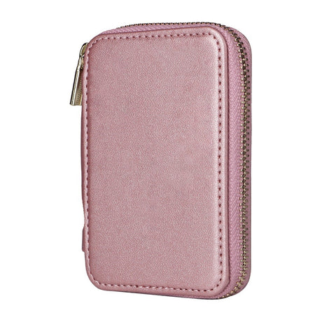 EIDERWOOD Magnetisk Plånbok / Korthållare med Dragkedja - MagSafe Kompatibel - Rose Gold