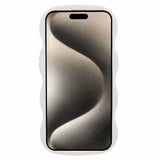 iPhone 15 EIDERWOOD Flexibelt Plast Wavy Skal - Vit