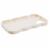iPhone 15 EIDERWOOD Flexibelt Plast Wavy Skal - Vit