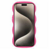 iPhone 15 EIDERWOOD Flexibelt Plast Wavy Skal - Pink