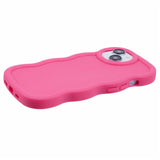 iPhone 15 EIDERWOOD Flexibelt Plast Wavy Skal - Pink