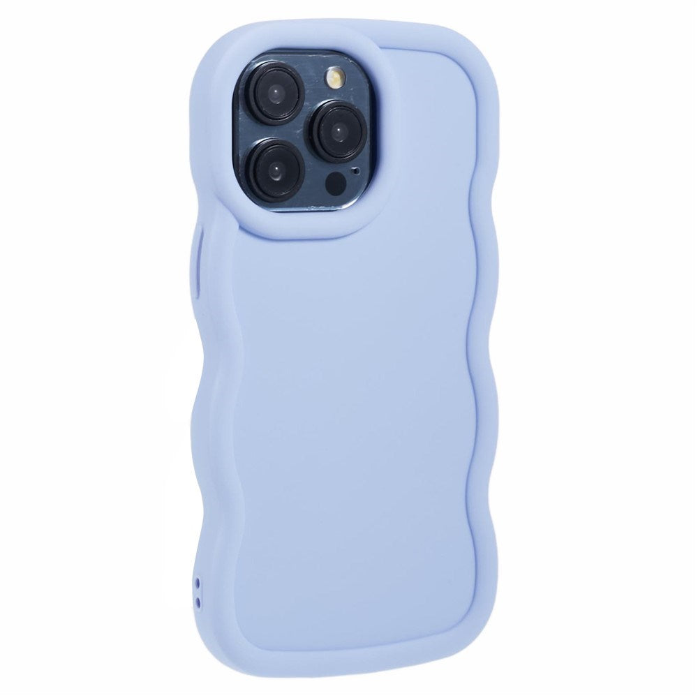 iPhone 15 Pro Max EIDERWOOD Flexibelt Plast Wavy Skal - Lila