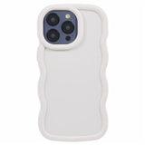 iPhone 15 Pro Max EIDERWOOD Flexibelt Plast Wavy Skal - Vit