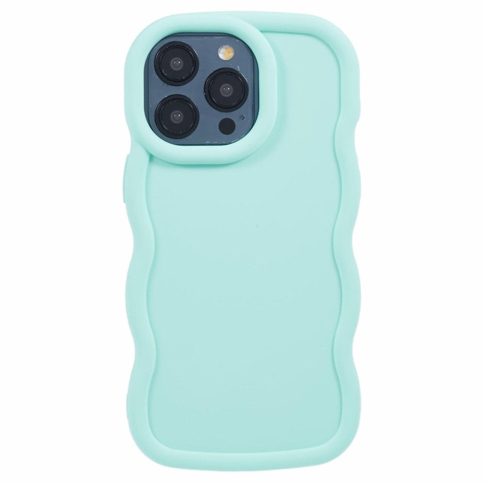 iPhone 15 Pro Max EIDERWOOD Flexibelt Plast Wavy Skal - Blå