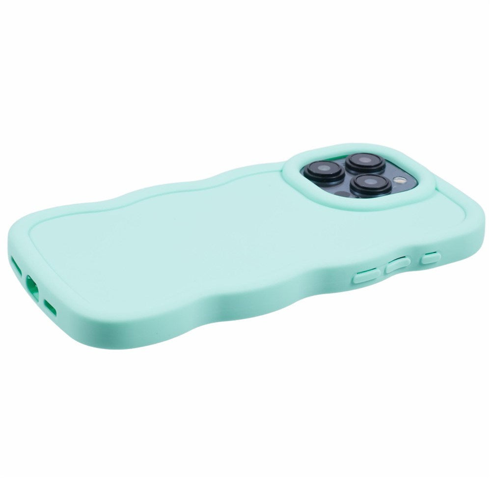 iPhone 15 Pro Max EIDERWOOD Flexibelt Plast Wavy Skal - Blå