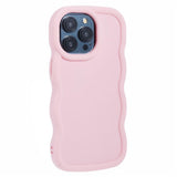 iPhone 15 Pro Max EIDERWOOD Flexibelt Plast Wavy Skal - Rosa