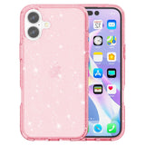 EIDERWOOD iPhone 16 Plus Hybrid Plast Skal - Rosa Glitter