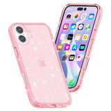 EIDERWOOD iPhone 16 Plus Hybrid Plast Skal - Rosa Glitter