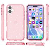 EIDERWOOD iPhone 16 Plus Hybrid Plast Skal - Rosa Glitter