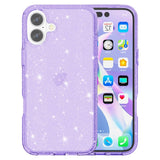 EIDERWOOD iPhone 16 Plus Hybrid Plast Skal - Lila Glitter