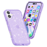 EIDERWOOD iPhone 16 Plus Hybrid Plast Skal - Lila Glitter