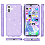 EIDERWOOD iPhone 16 Plus Hybrid Plast Skal - Lila Glitter