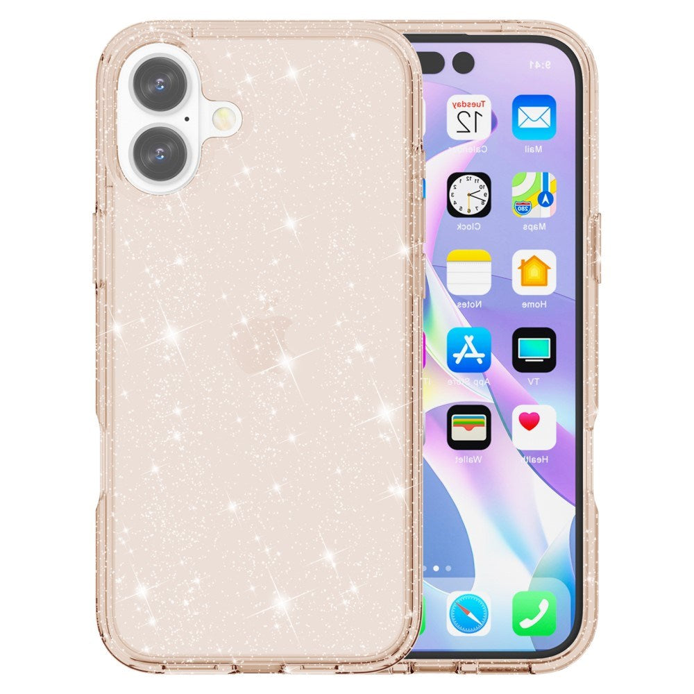 EIDERWOOD iPhone 16 Plus Hybrid Plast Skal - Guld Glitter