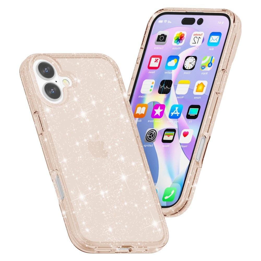 EIDERWOOD iPhone 16 Plus Hybrid Plast Skal - Guld Glitter