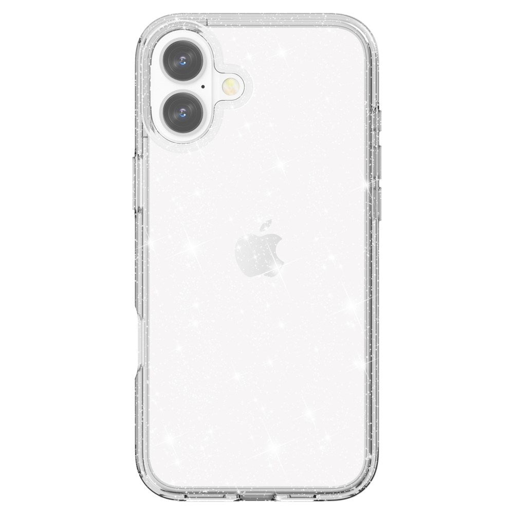 EIDERWOOD iPhone 16 Plus Hybrid Plast Skal - Vit Glitter