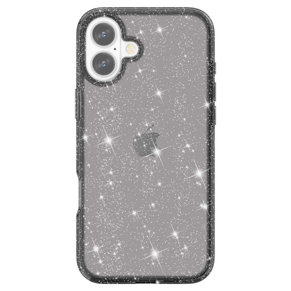 EIDERWOOD iPhone 16 Plus Hybrid Plast Skal - Svart Glitter