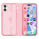 EIDERWOOD iPhone 16 Hybrid Skal - Genomskinlig rosa