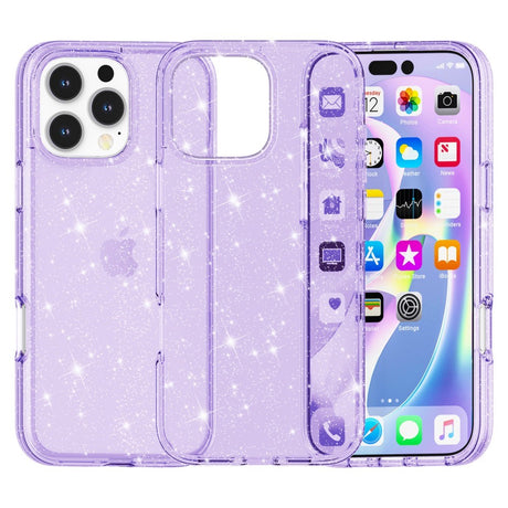 EIDERWOOD iPhone 16 Pro Max Hybrid Plast Skal - Lila Glitter