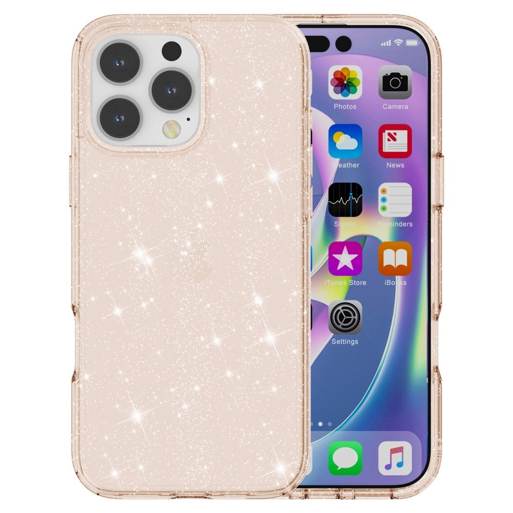 EIDERWOOD iPhone 16 Pro Hybrid Plast Skal - Guld Glitter