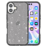 EIDERWOOD iPhone 16 Hybrid Plast Skal - Svart Glitter