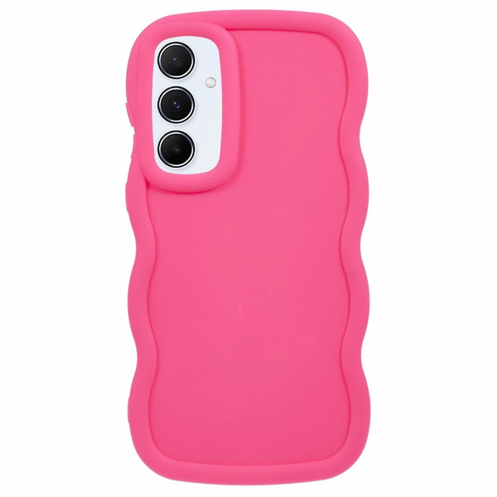 EIDERWOOD Samsung Galaxy A13 (5G) Flexibelt Plast Wavy Skal - Pink