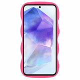 EIDERWOOD Samsung Galaxy A13 (5G) Flexibelt Plast Wavy Skal - Pink