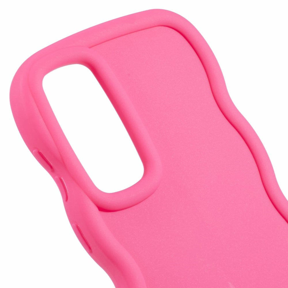 EIDERWOOD Samsung Galaxy A13 (5G) Flexibelt Plast Wavy Skal - Pink