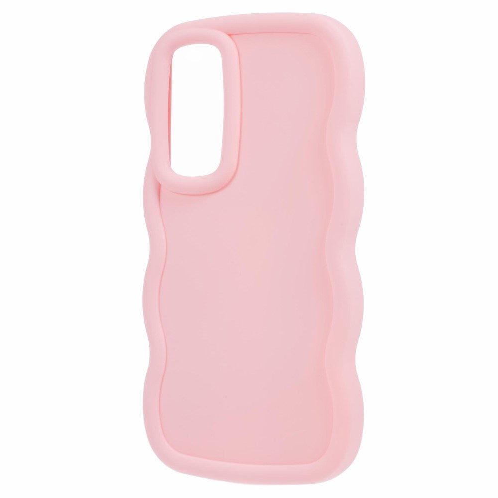 EIDERWOOD Samsung Galaxy A13 (5G) Flexibelt Plast Wavy Skal - Rosa