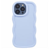 iPhone 15 Pro EIDERWOOD Flexibelt Plast Wavy Skal - Lila
