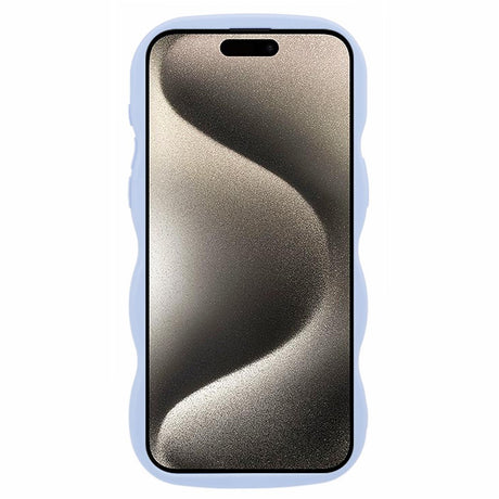 iPhone 15 Pro EIDERWOOD Flexibelt Plast Wavy Skal - Lila
