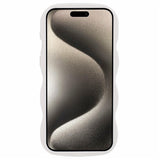iPhone 15 Pro EIDERWOOD Flexibelt Plast Wavy Skal - Vit