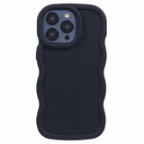 iPhone 15 Pro EIDERWOOD Flexibelt Plast Wavy Skal - Svart