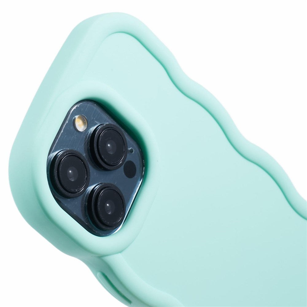 iPhone 15 Pro EIDERWOOD Flexibelt Plast Wavy Skal - Blå