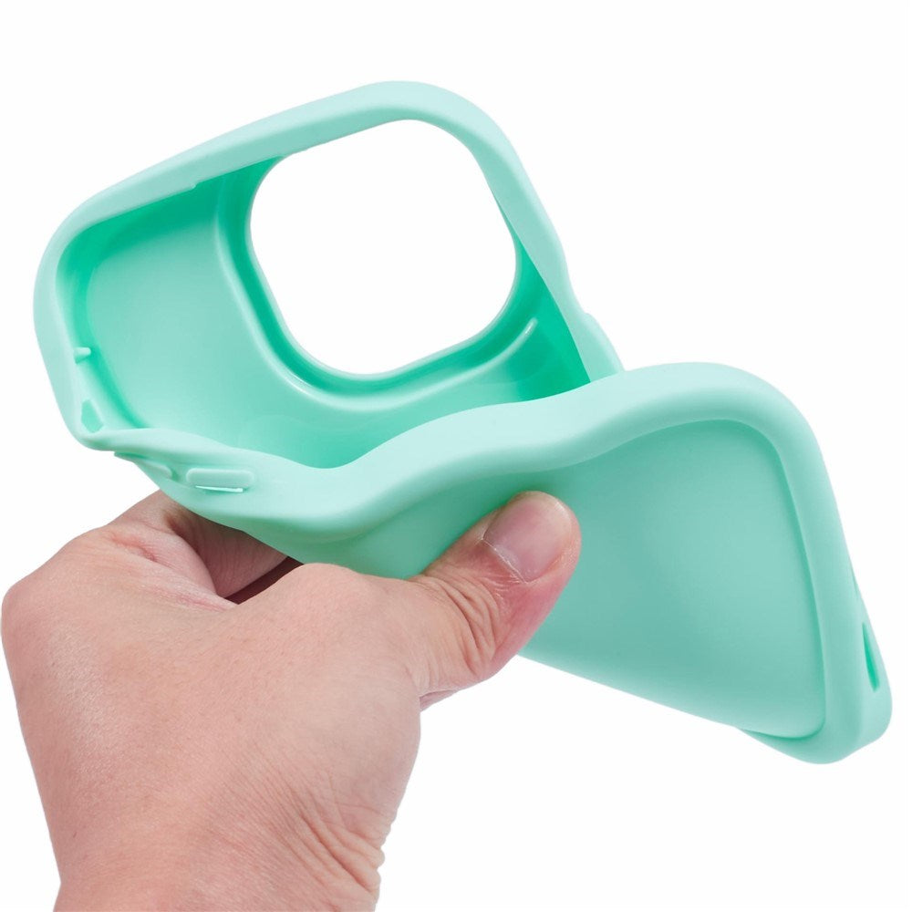 iPhone 15 Pro EIDERWOOD Flexibelt Plast Wavy Skal - Blå