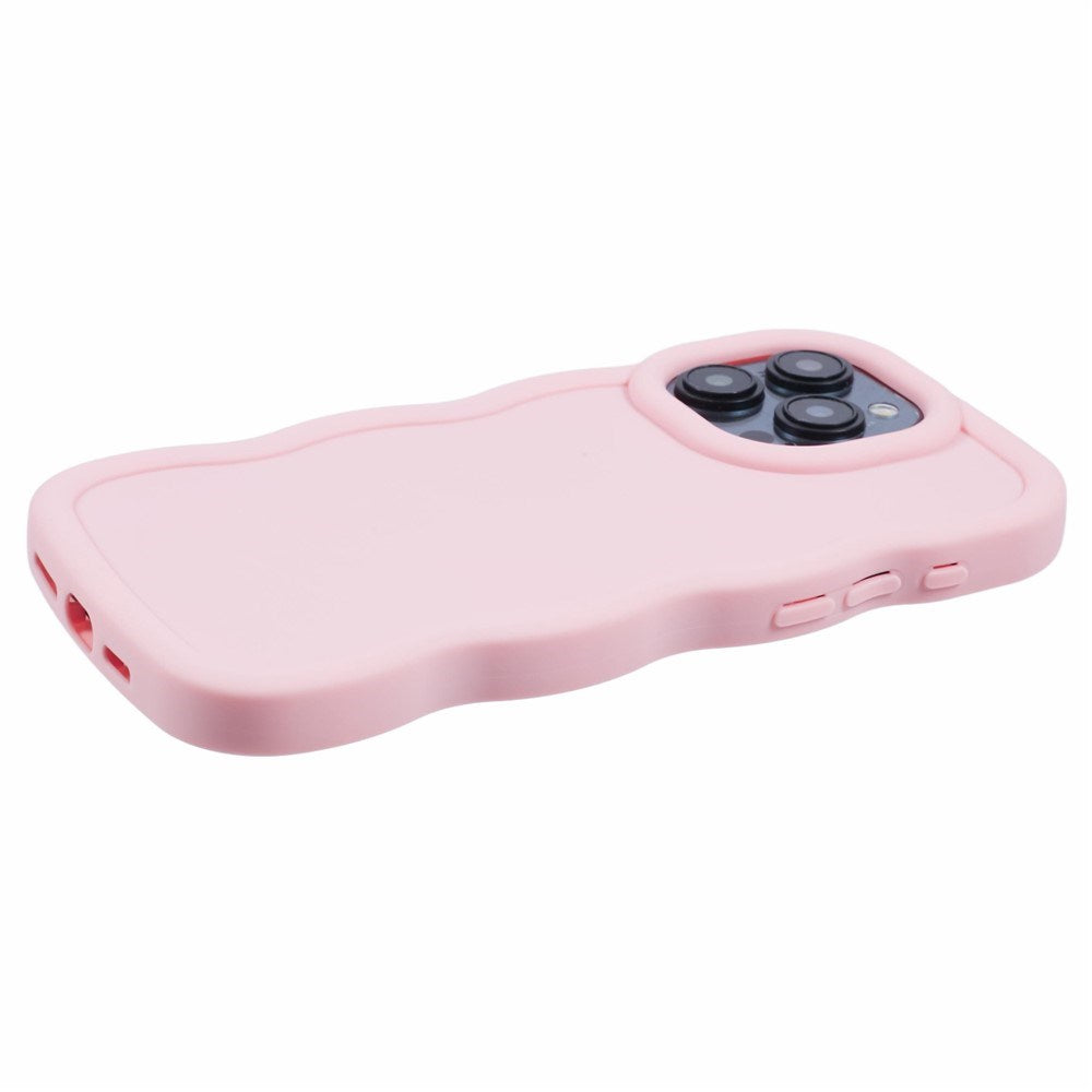 iPhone 15 Pro EIDERWOOD Flexibelt Plast Wavy Skal - Rosa