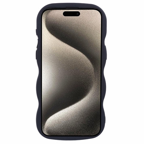 iPhone 14 Pro Max EIDERWOOD Flexibelt Plast Wavy Skal - Svart
