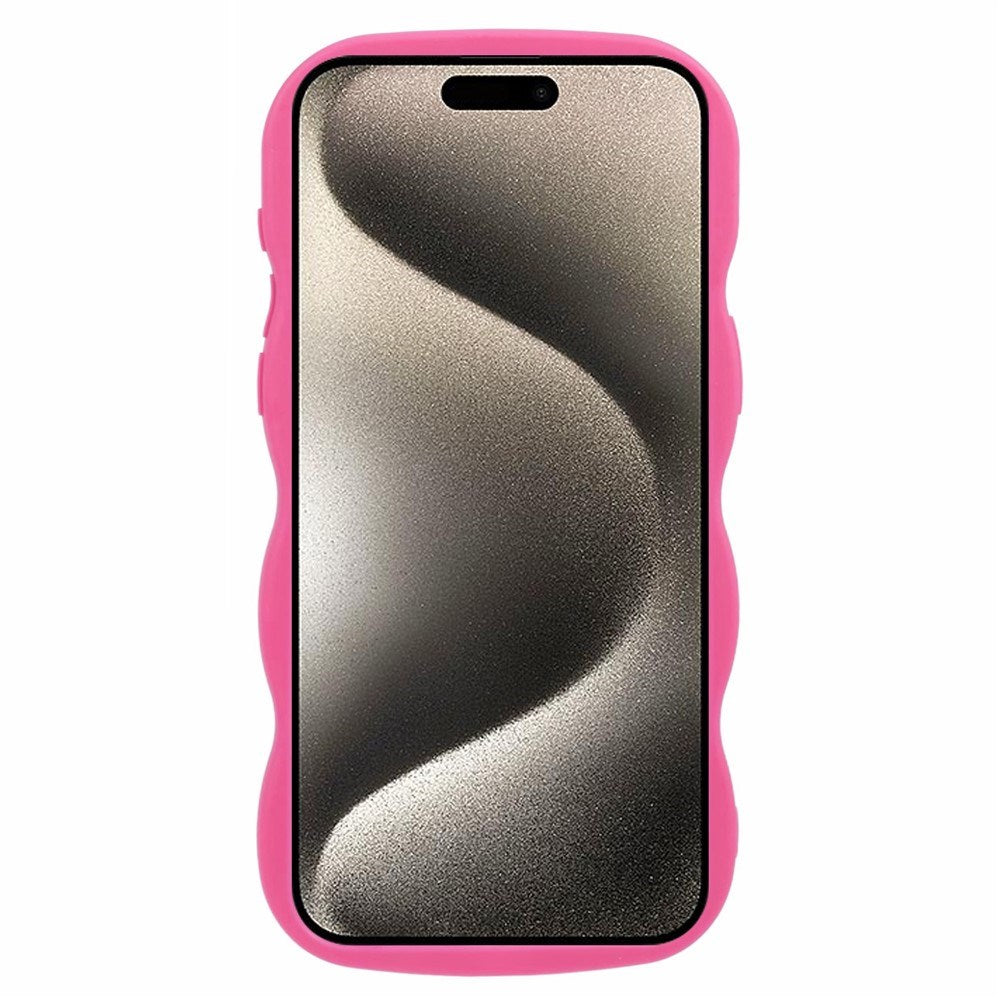 iPhone 14 Pro EIDERWOOD Flexibelt Plast Wavy Skal - Pink