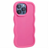 iPhone 14 Pro EIDERWOOD Flexibelt Plast Wavy Skal - Pink