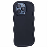 iPhone 14 Pro EIDERWOOD Flexibelt Plast Wavy Skal - Svart