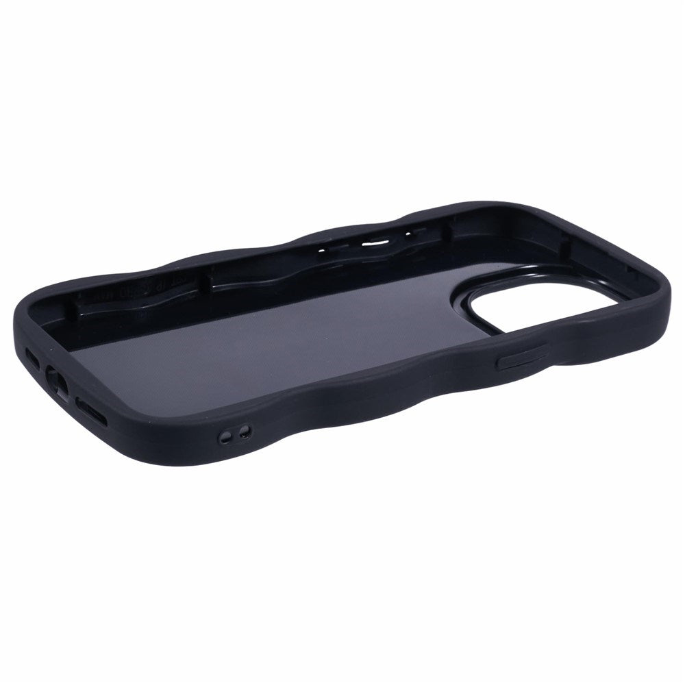 iPhone 14 Pro EIDERWOOD Flexibelt Plast Wavy Skal - Svart