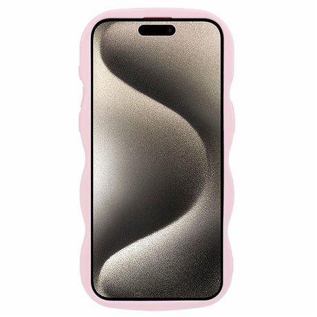 iPhone 14 Pro EIDERWOOD Flexibelt Plast Wavy Skal - Rosa