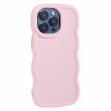 iPhone 14 Pro EIDERWOOD Flexibelt Plast Wavy Skal - Rosa