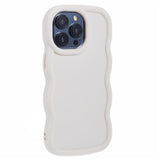 iPhone 13 Pro EIDERWOOD Flexibelt Plast Wavy Skal - Vit